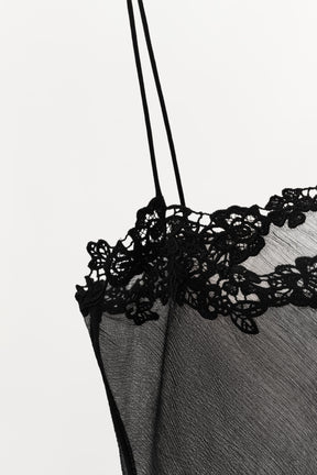 EMBROIDERED GEORGETTE TOP