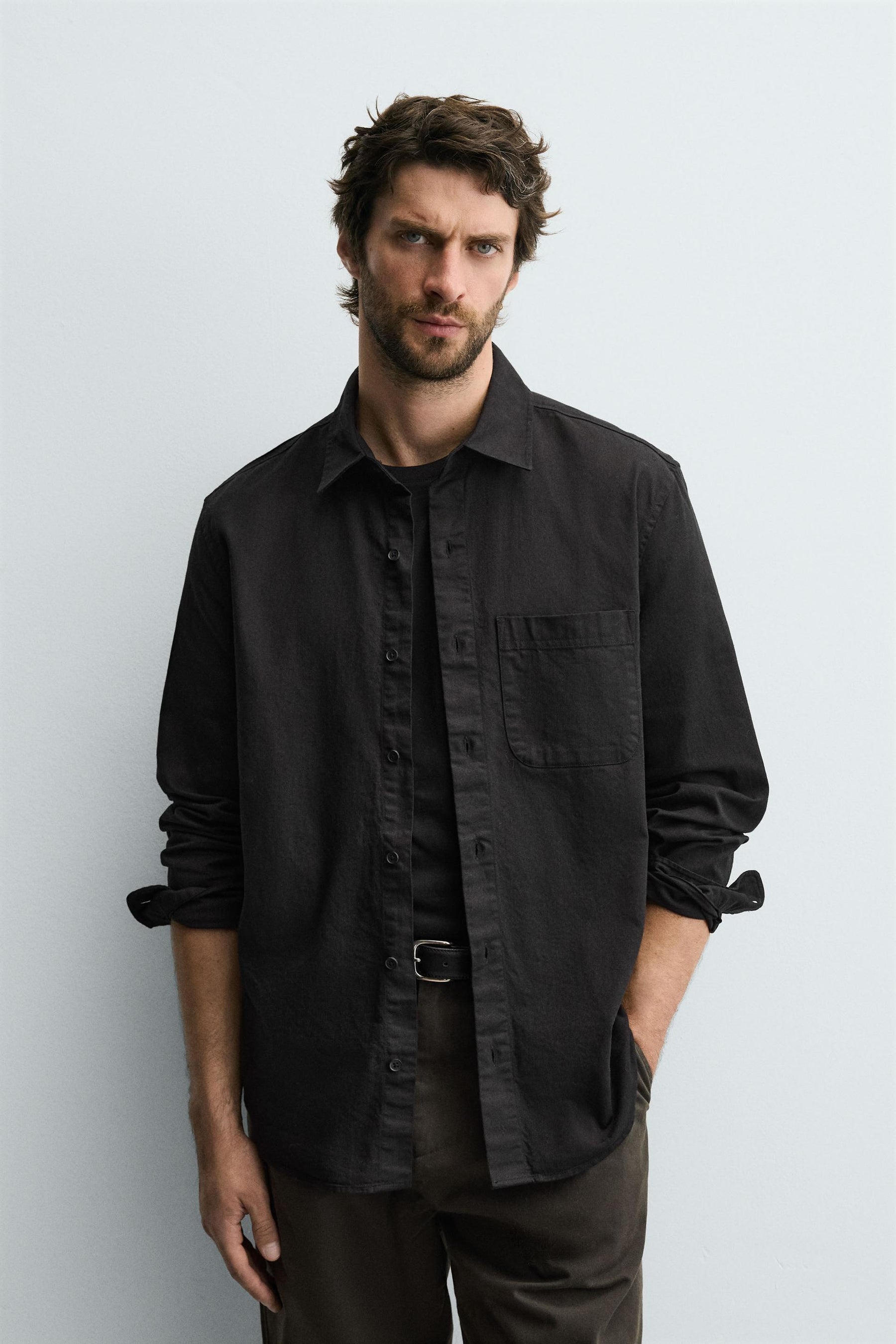 COTTON/LINEN SHIRT - Image 2