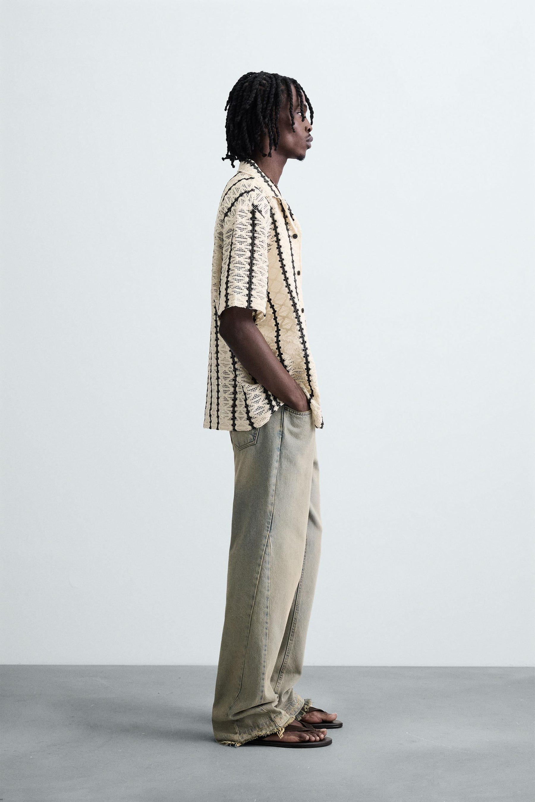 CROCHET TEXTURED SHIRT - Image 4