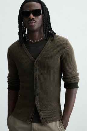 WASHED RIB CARDIGAN - Image 5