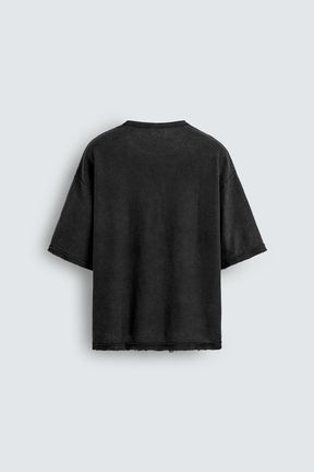 WASHED PRINTED KNIT T-SHIRT - Image 6