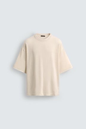 WASHED PRINTED KNIT T-SHIRT - Image 8