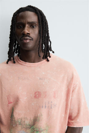 WASHED PRINTED KNIT T-SHIRT - Image 5