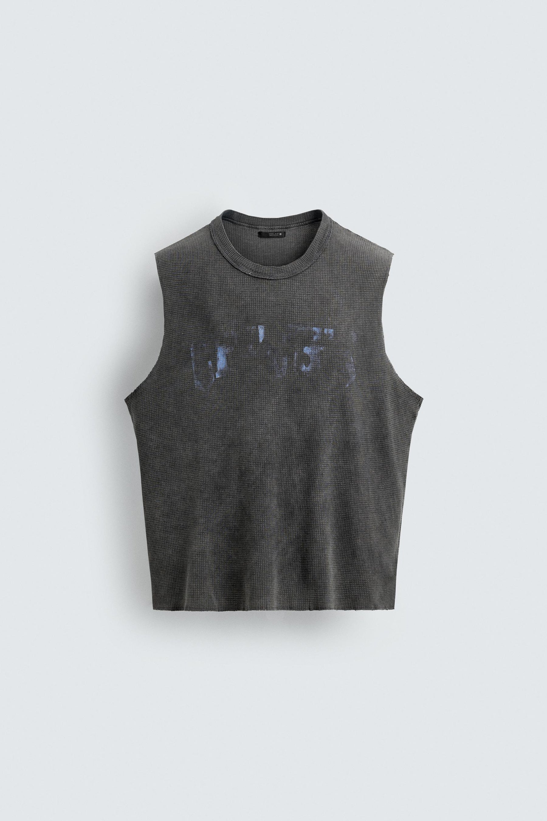 WASHED PRINT KNIT TANK TOP - Image 6