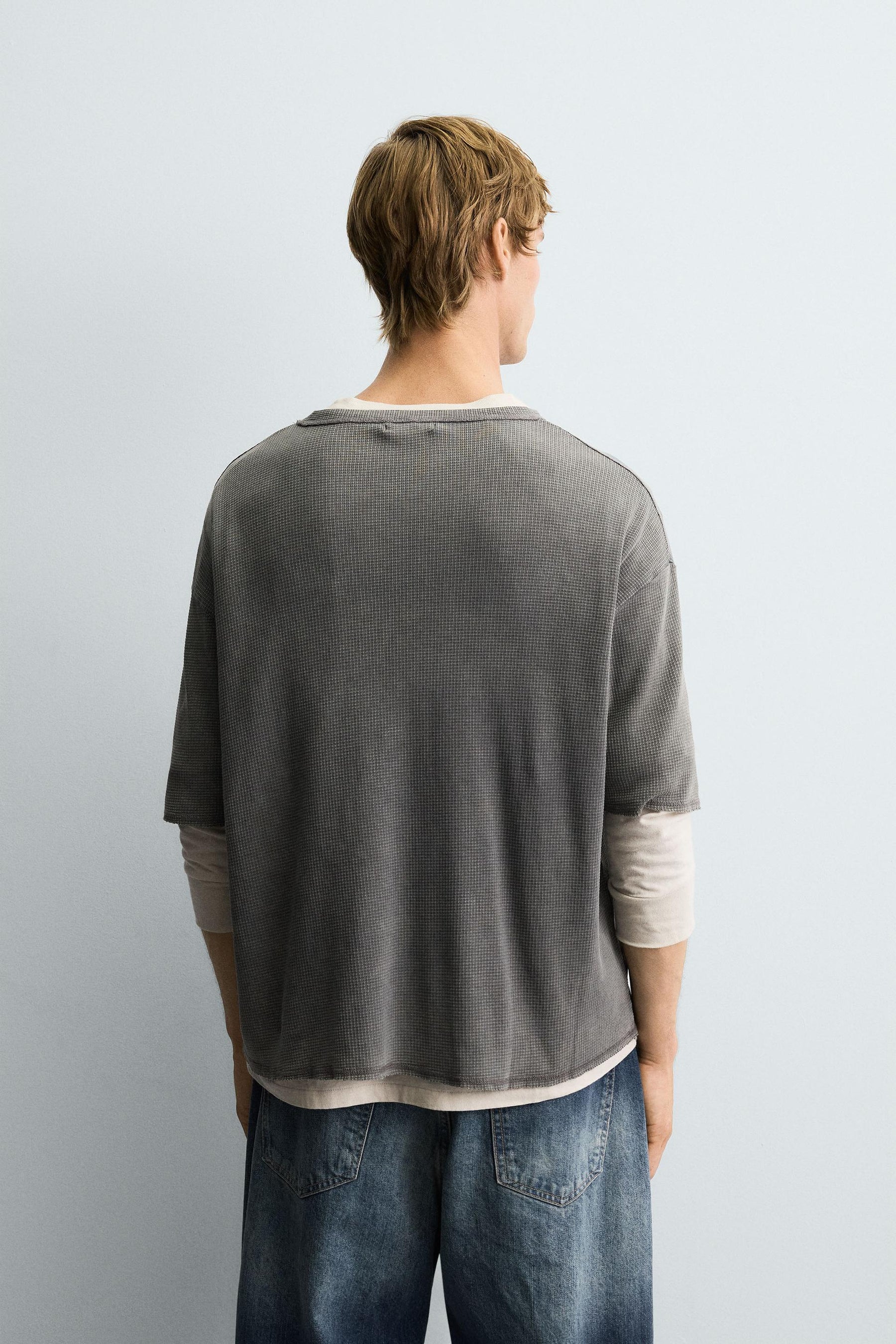 WASHED PRINTED KNIT T-SHIRT - Image 3