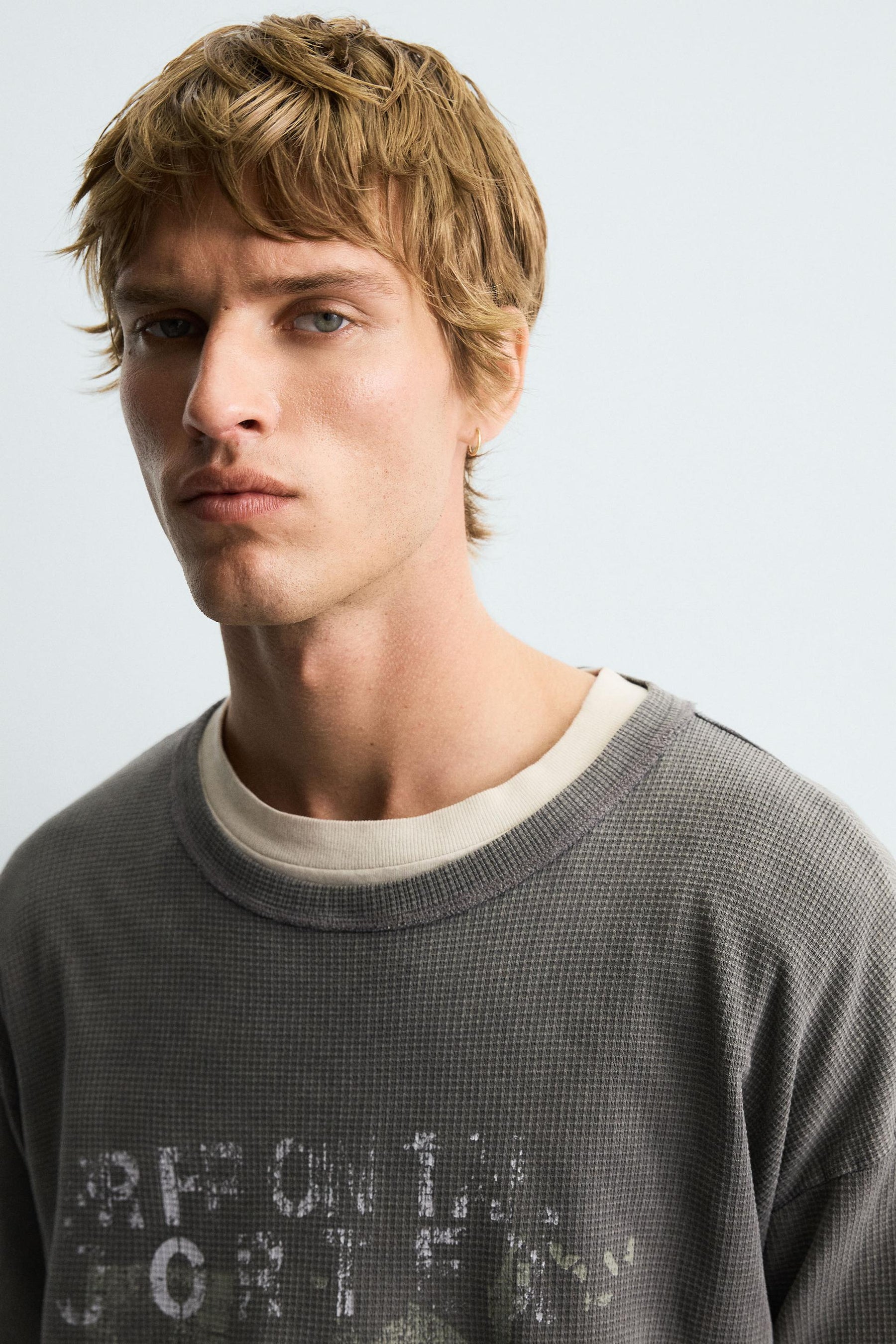 WASHED PRINTED KNIT T-SHIRT - Image 6