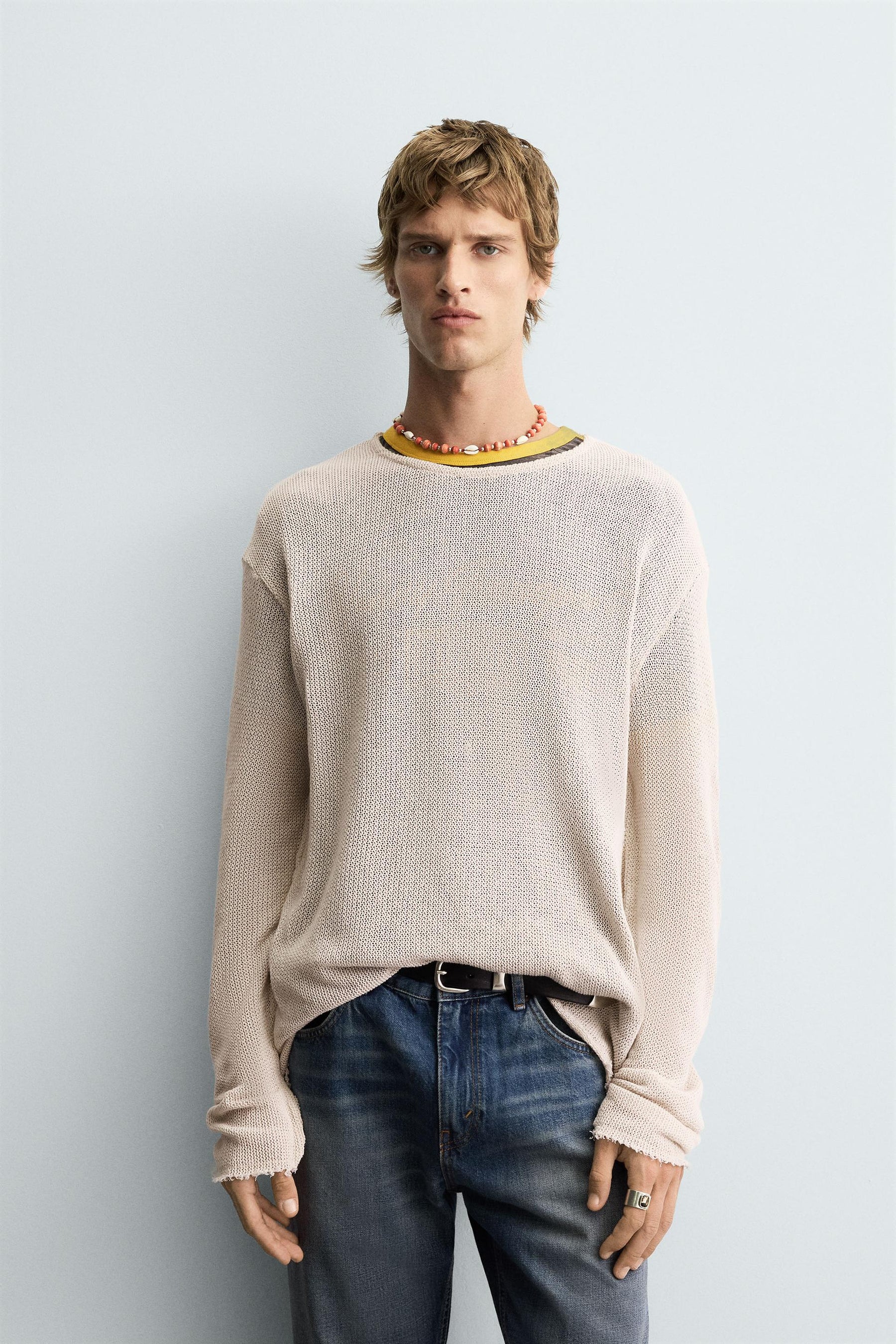 TEXTURED KNIT SWEATER - Image 2