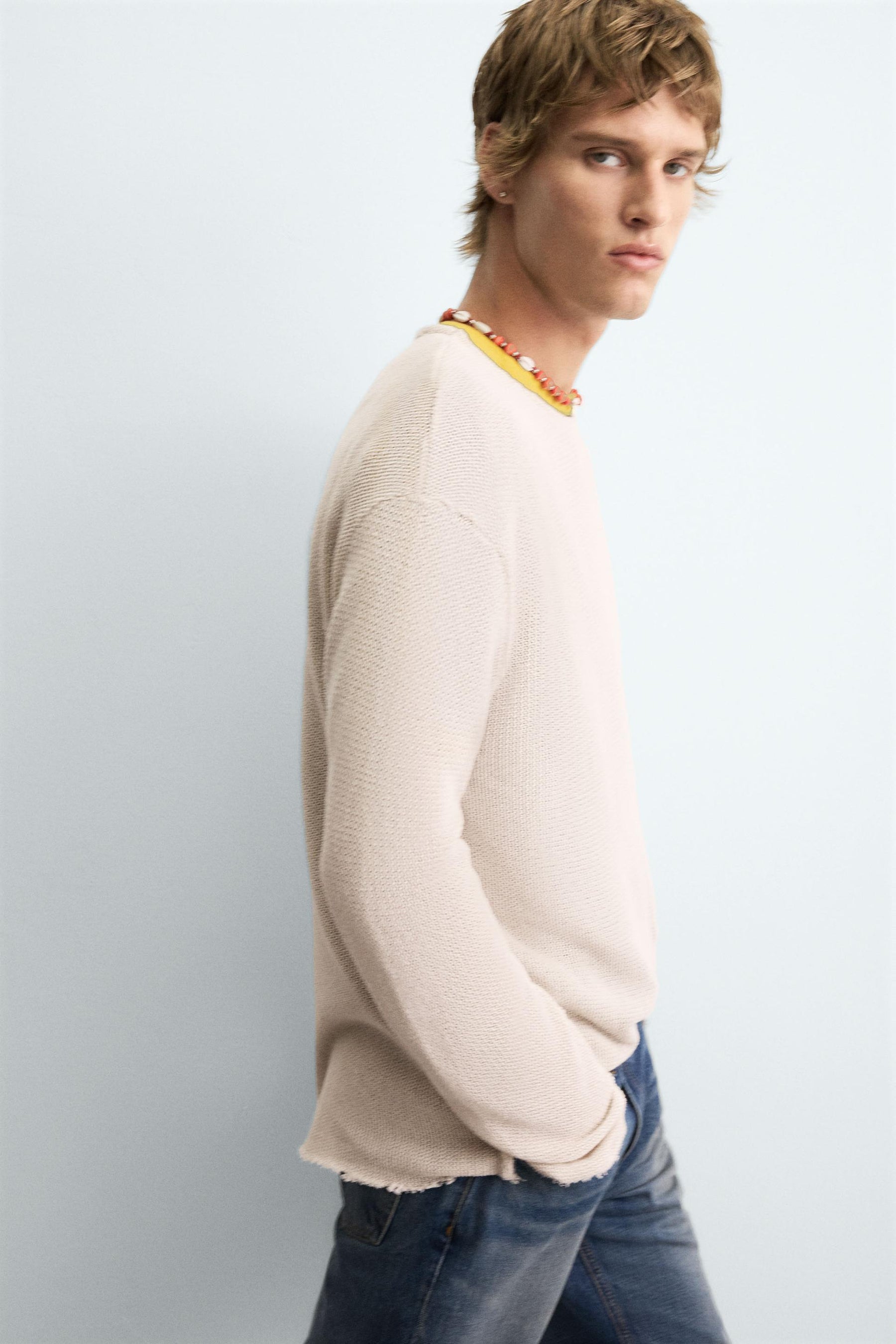 TEXTURED KNIT SWEATER - Image 6