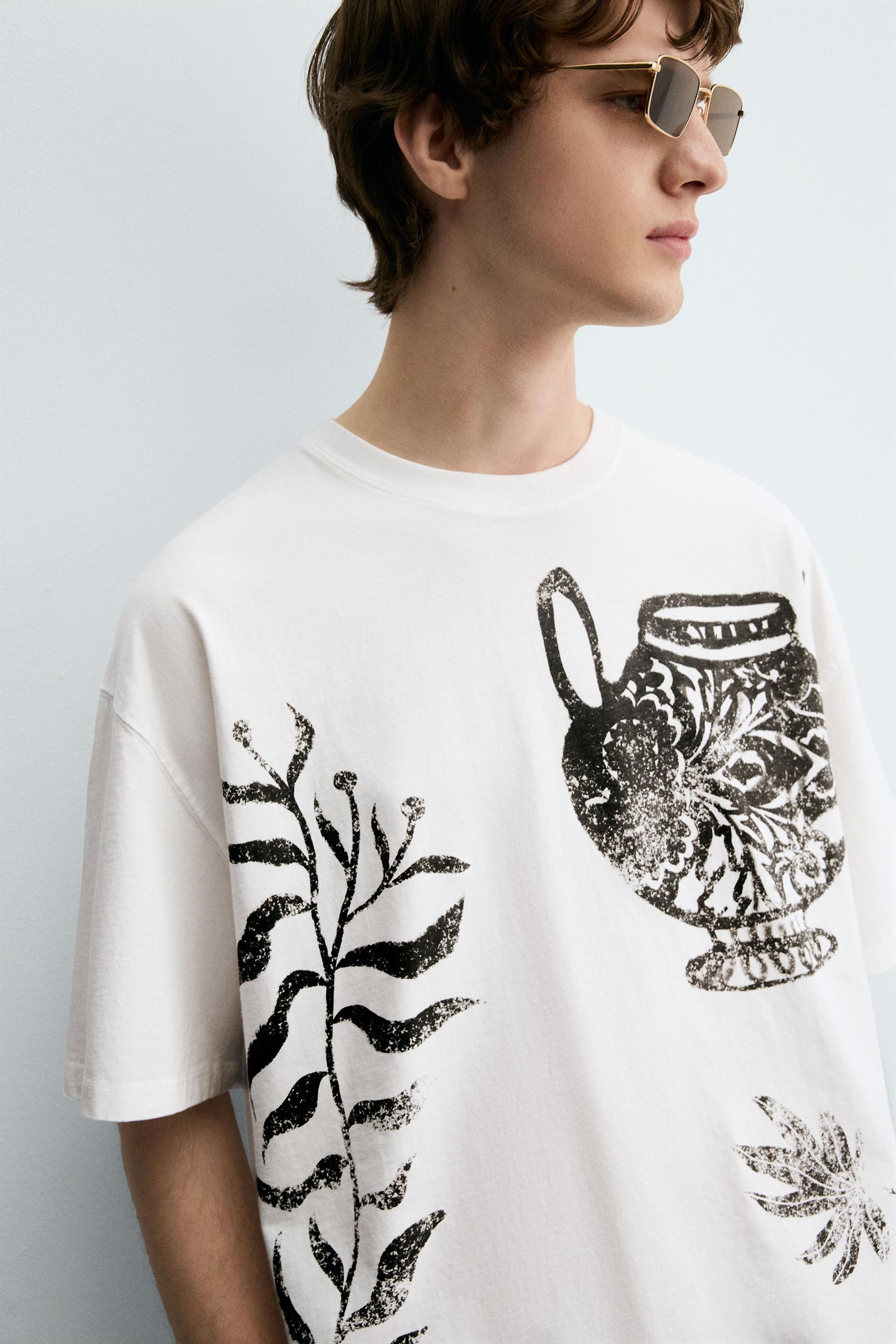 CONTRAST PRINT T-SHIRT - Image 5