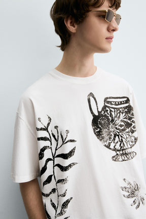 CONTRAST PRINT T-SHIRT - Image 5