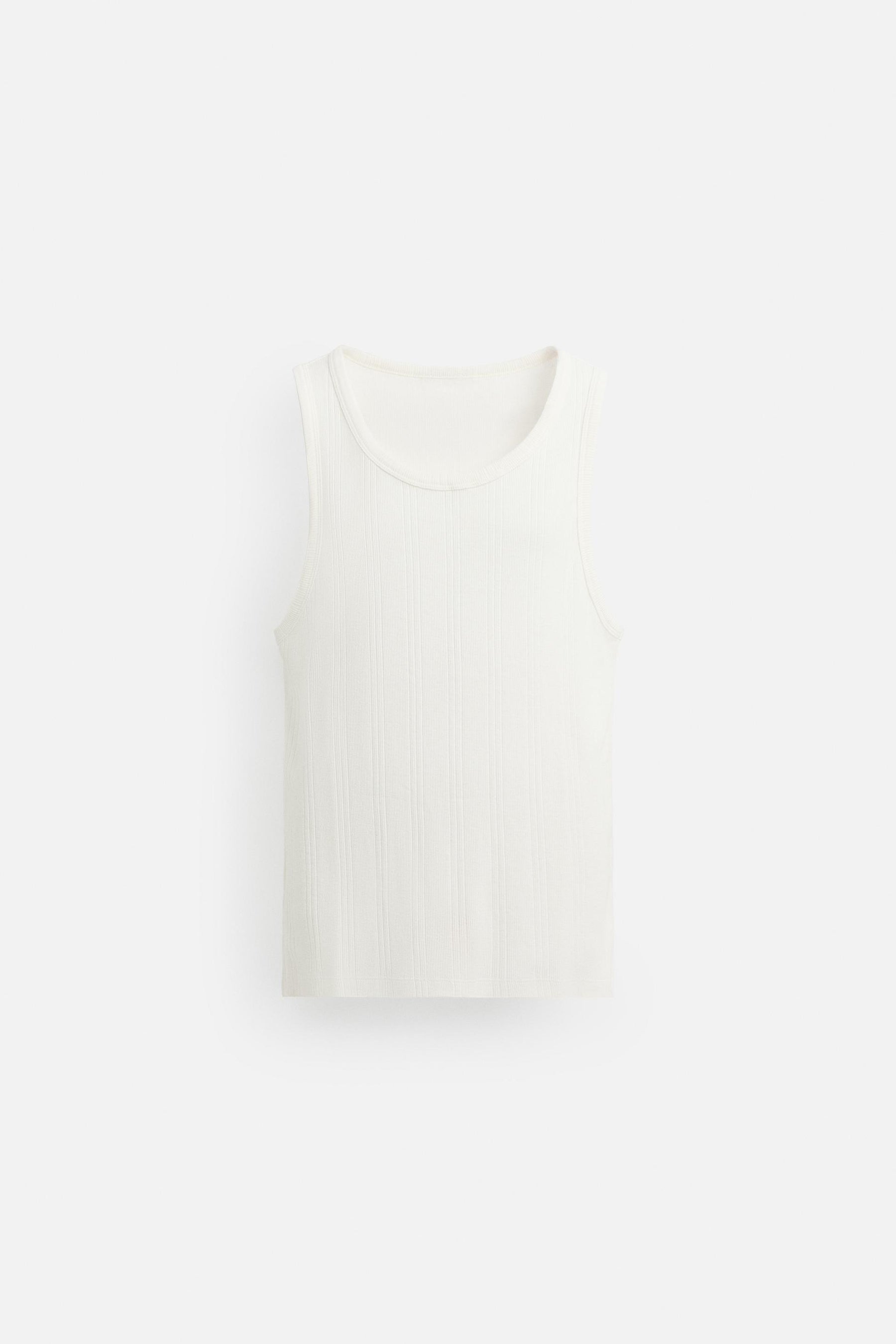 TEXTURED TANK T-SHIRT - Image 6