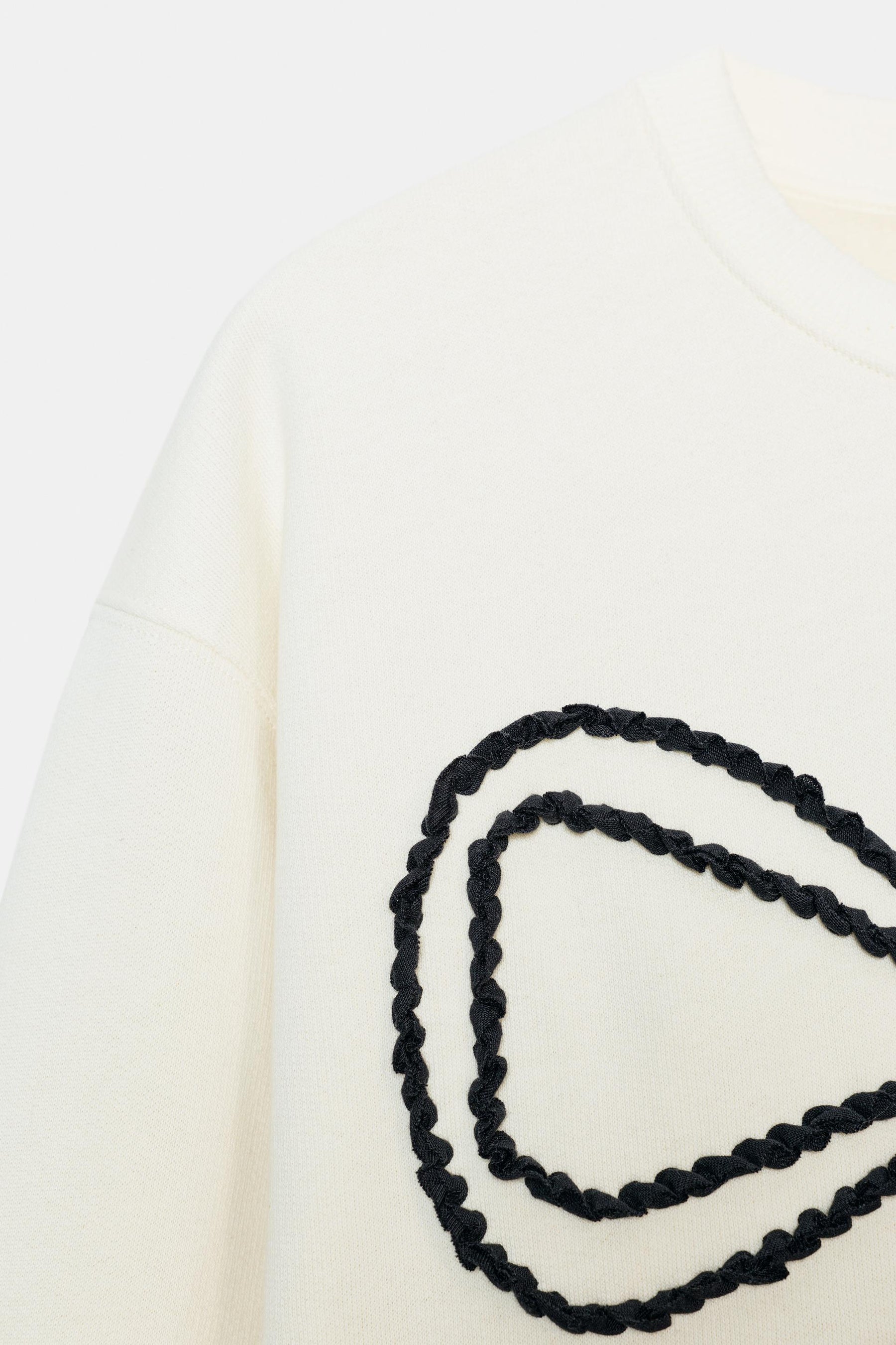 Contrast Bow Sweatshirt