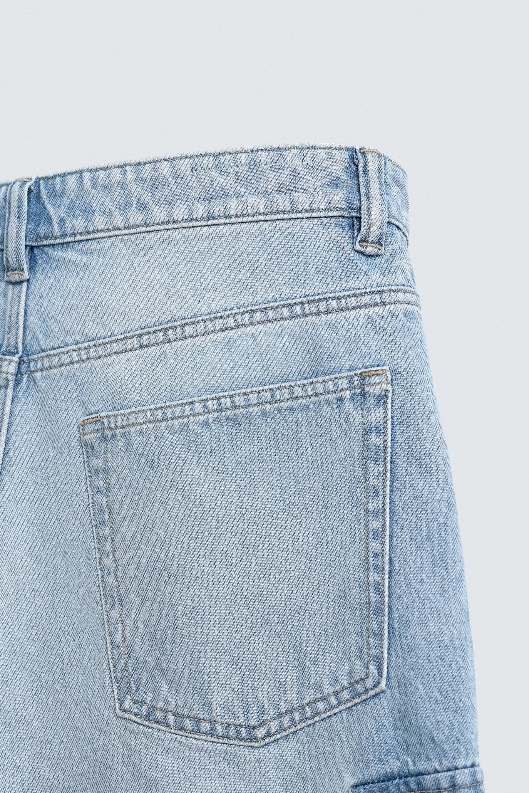 DENIM CARGO BERMUDA SHORTS - Image 8