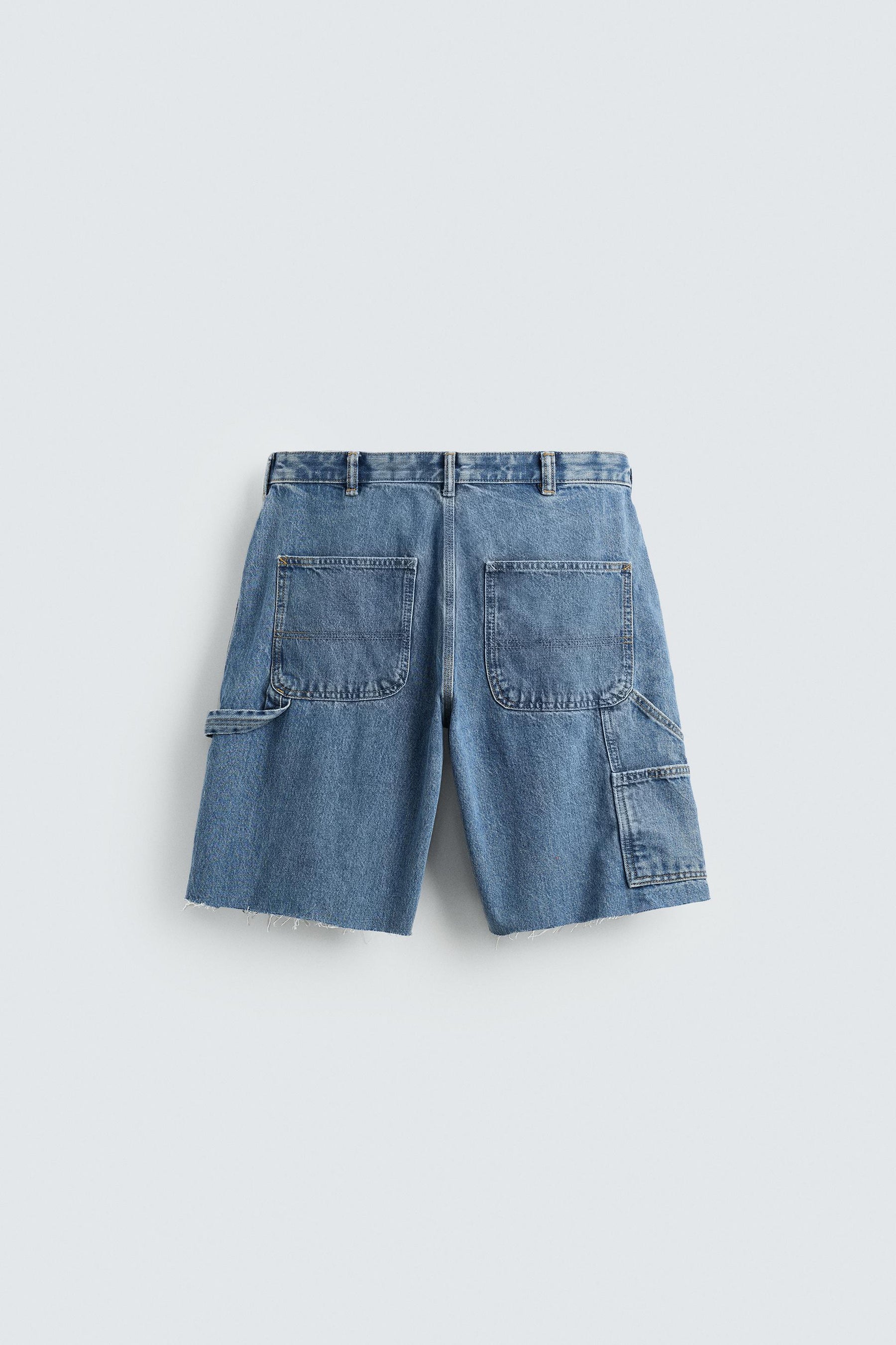 CARPENTER POCKET DENIM BERMUDA SHORTS - Image 7