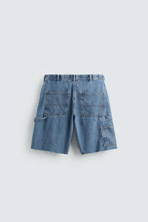 CARPENTER POCKET DENIM BERMUDA SHORTS - Image 7