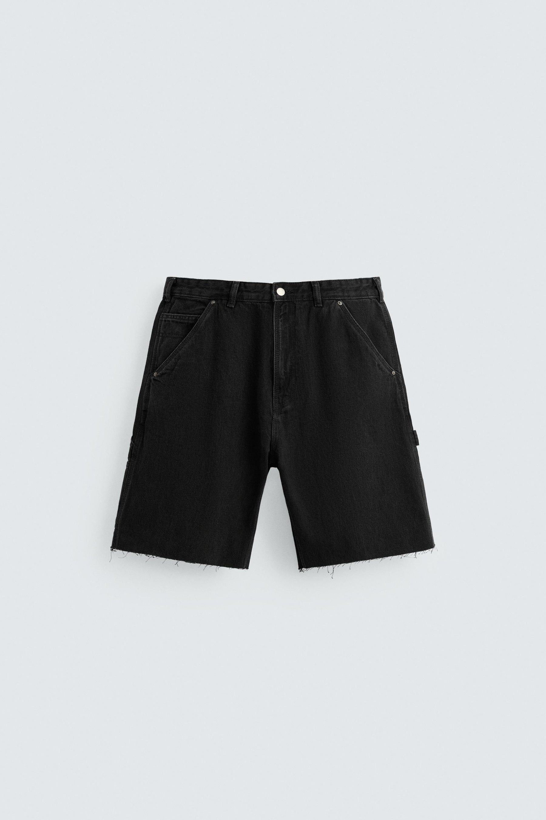 CARPENTER POCKET DENIM BERMUDA SHORTS - Image 6