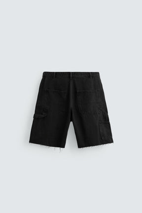 CARPENTER POCKET DENIM BERMUDA SHORTS - Image 7