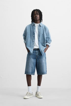 BAGGY FIT DENIM BERMUDAS - Image 1