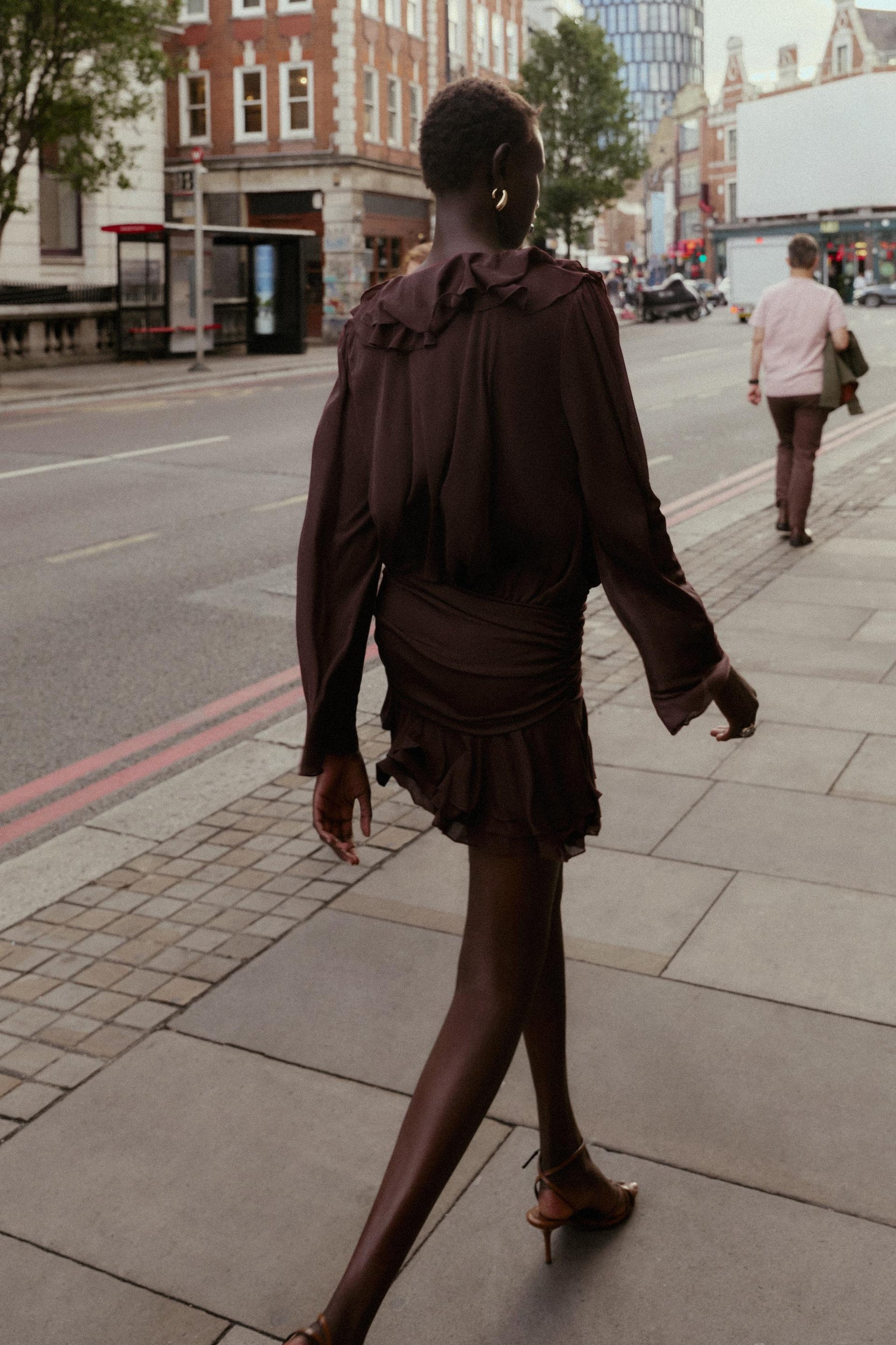 SHORT DRESS WITH RUFFLES - Image 6