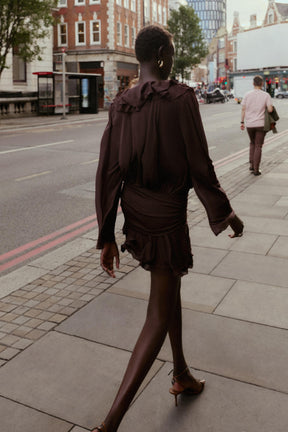 SHORT DRESS WITH RUFFLES - Image 6