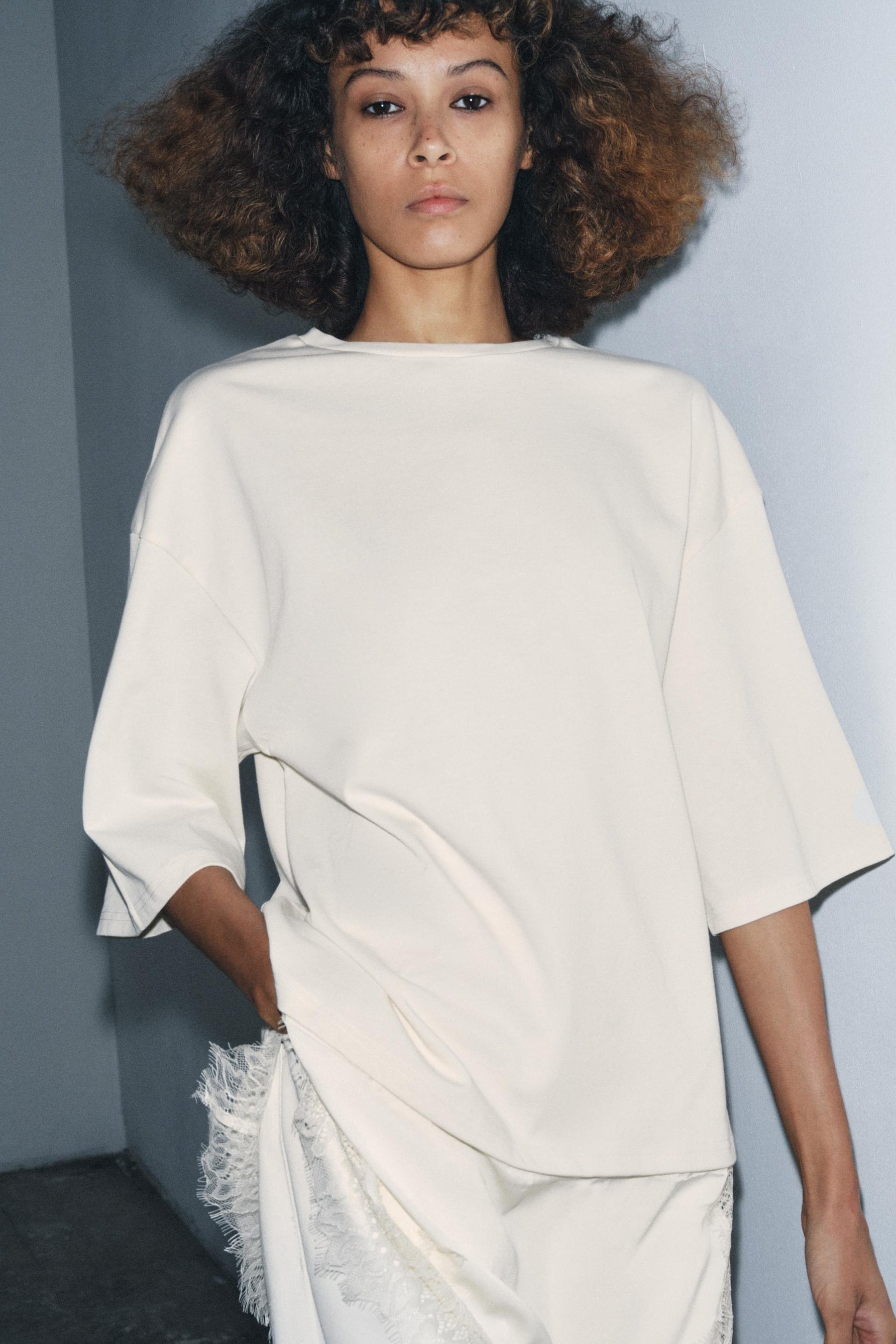 Lace Combined T-Shirt