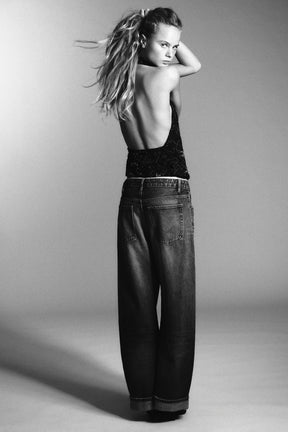 Beaded Embroidery Halter Top