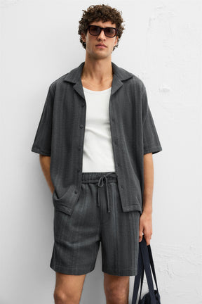TEXTURED RELAXED FIT SHIRT - Image 5