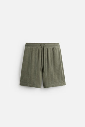 JACQUARD TEXTURED BERMUDA SHORTS - Image 6