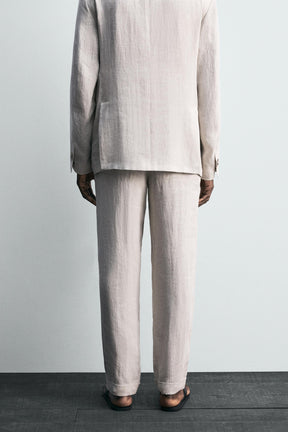 100% LINEN SUIT TROUSERS - Image 3
