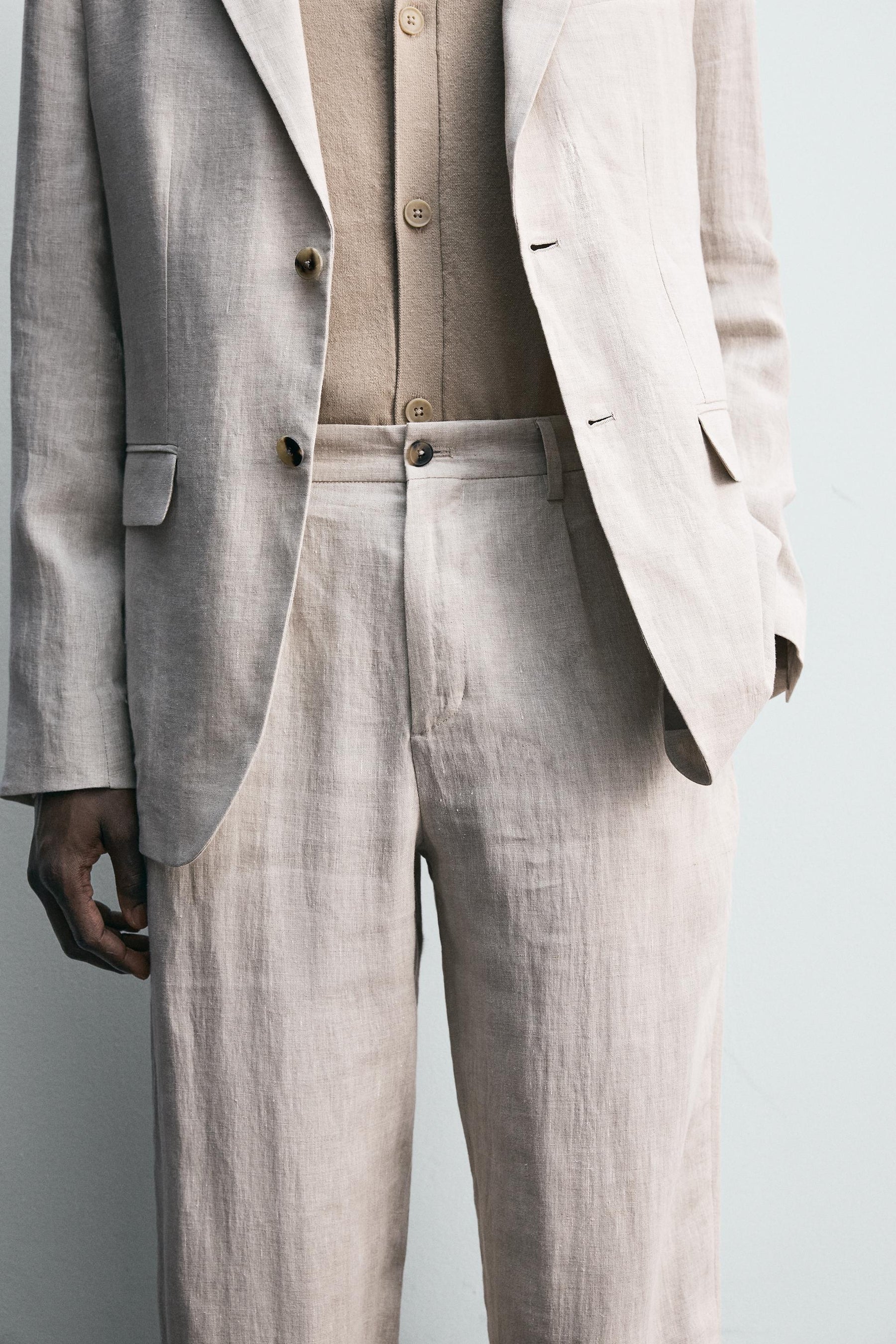 100% LINEN SUIT TROUSERS - Image 5