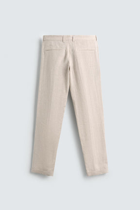 100% LINEN SUIT TROUSERS - Image 7