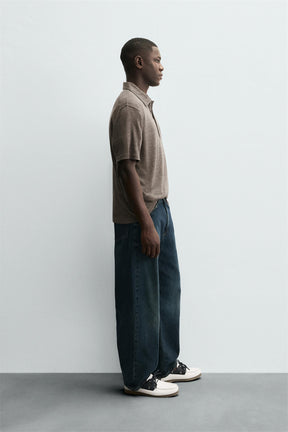 HEMP-VISCOSE POLO SHIRT - Image 4