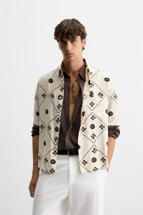 CONTRAST PRINT SHIRT - Image 2