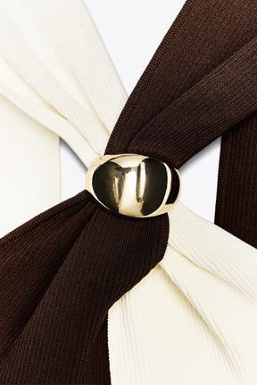 HALTER TOP WITH TRIM DETAIL - Image 7