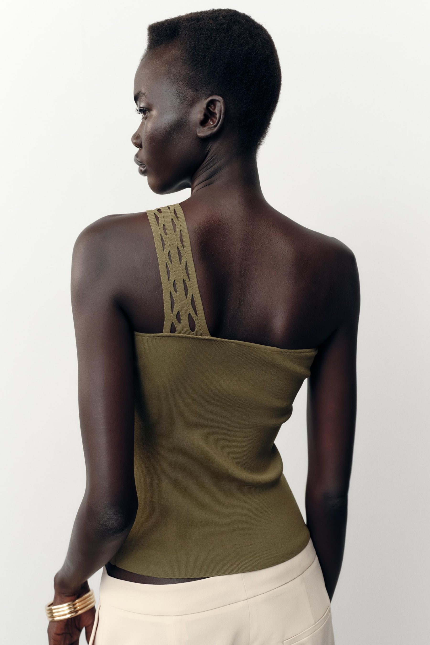 ASYMMETRIC KNIT TOP - Image 5