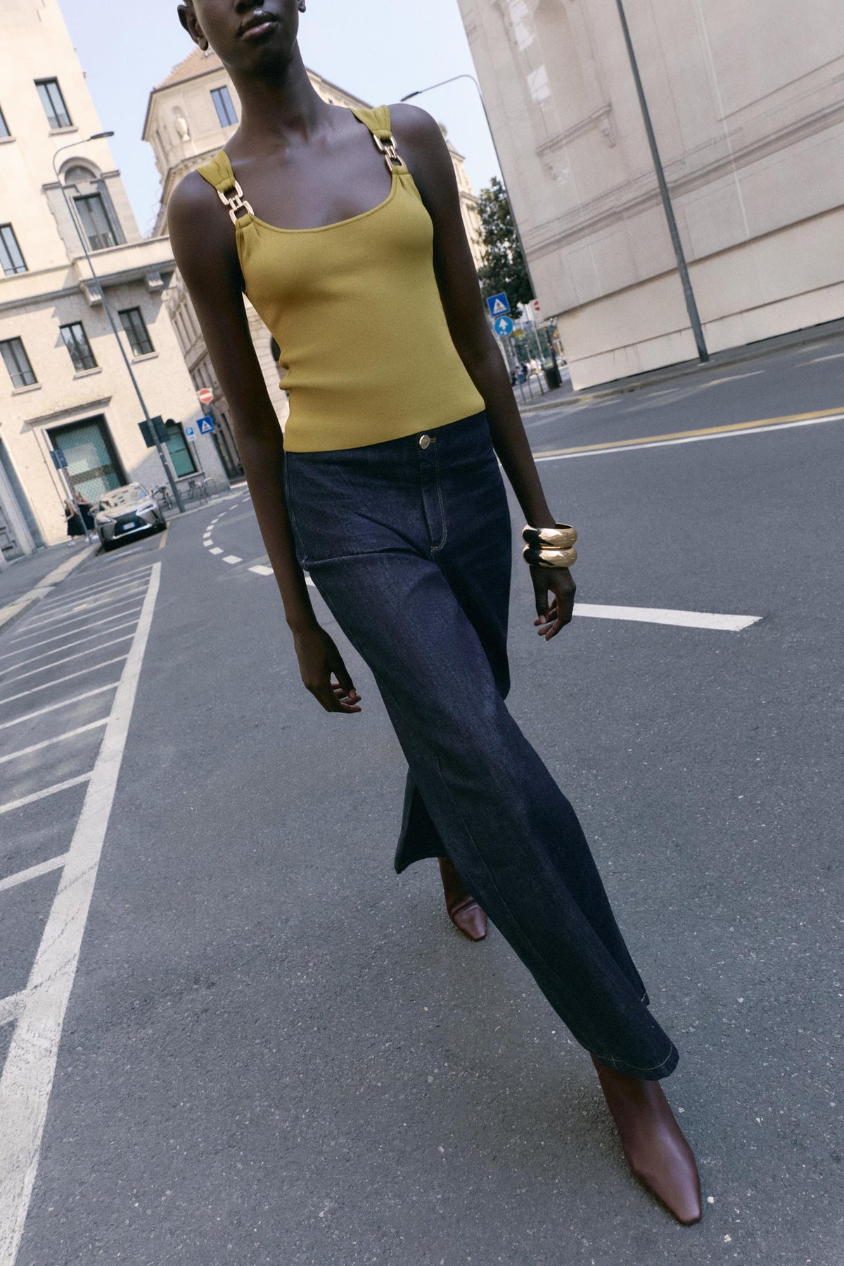 METAL DETAIL KNIT TOP - Image 1