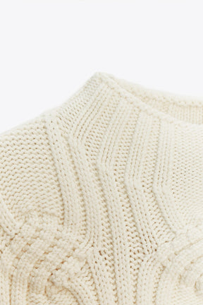 CABLE KNIT VEST - Image 6