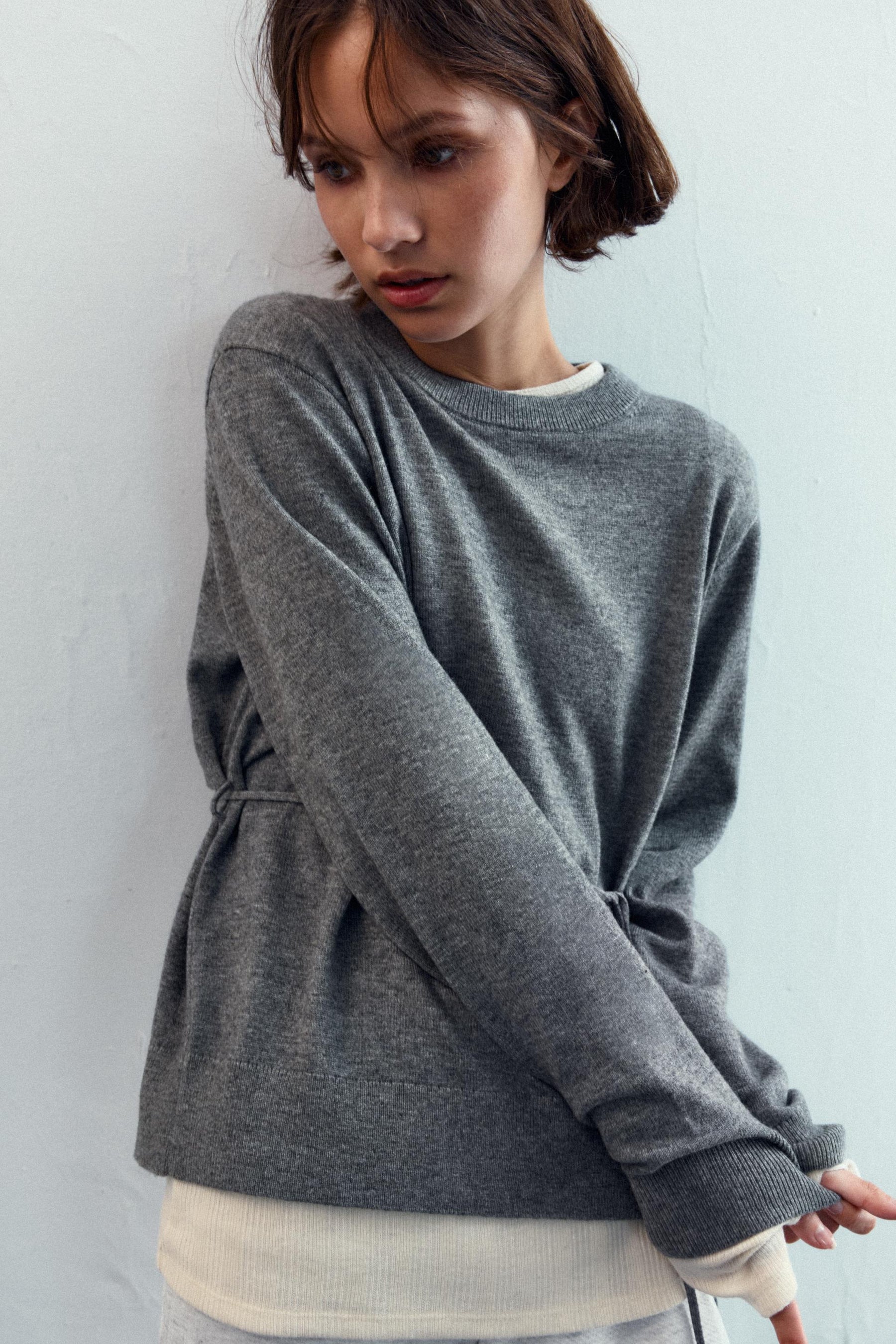 KNIT JUMPER WITH LACE-UP OPEN BACK - Image 4