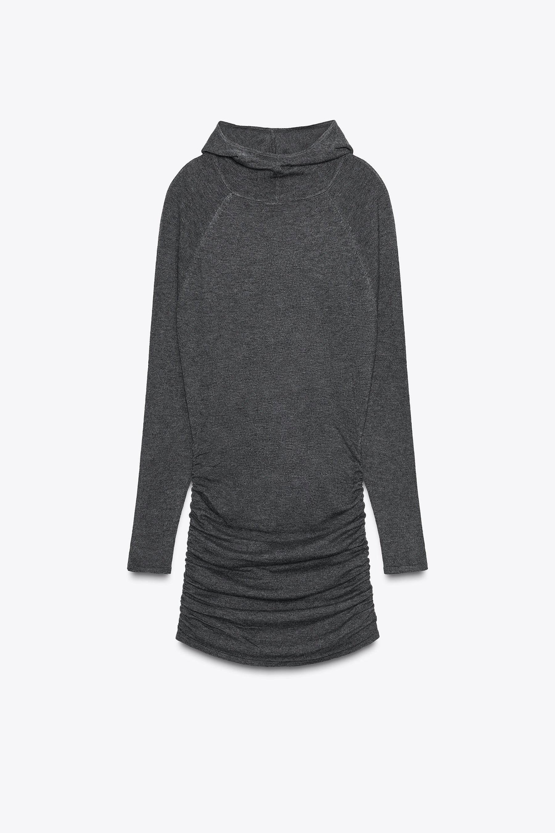 HOODIE KNIT MINI DRESS - Image 7