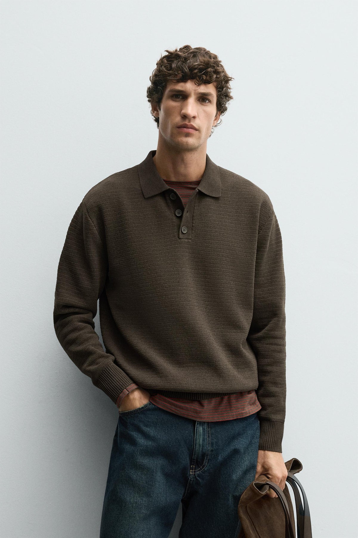 CHENILLE KNIT POLO SHIRT - Image 2
