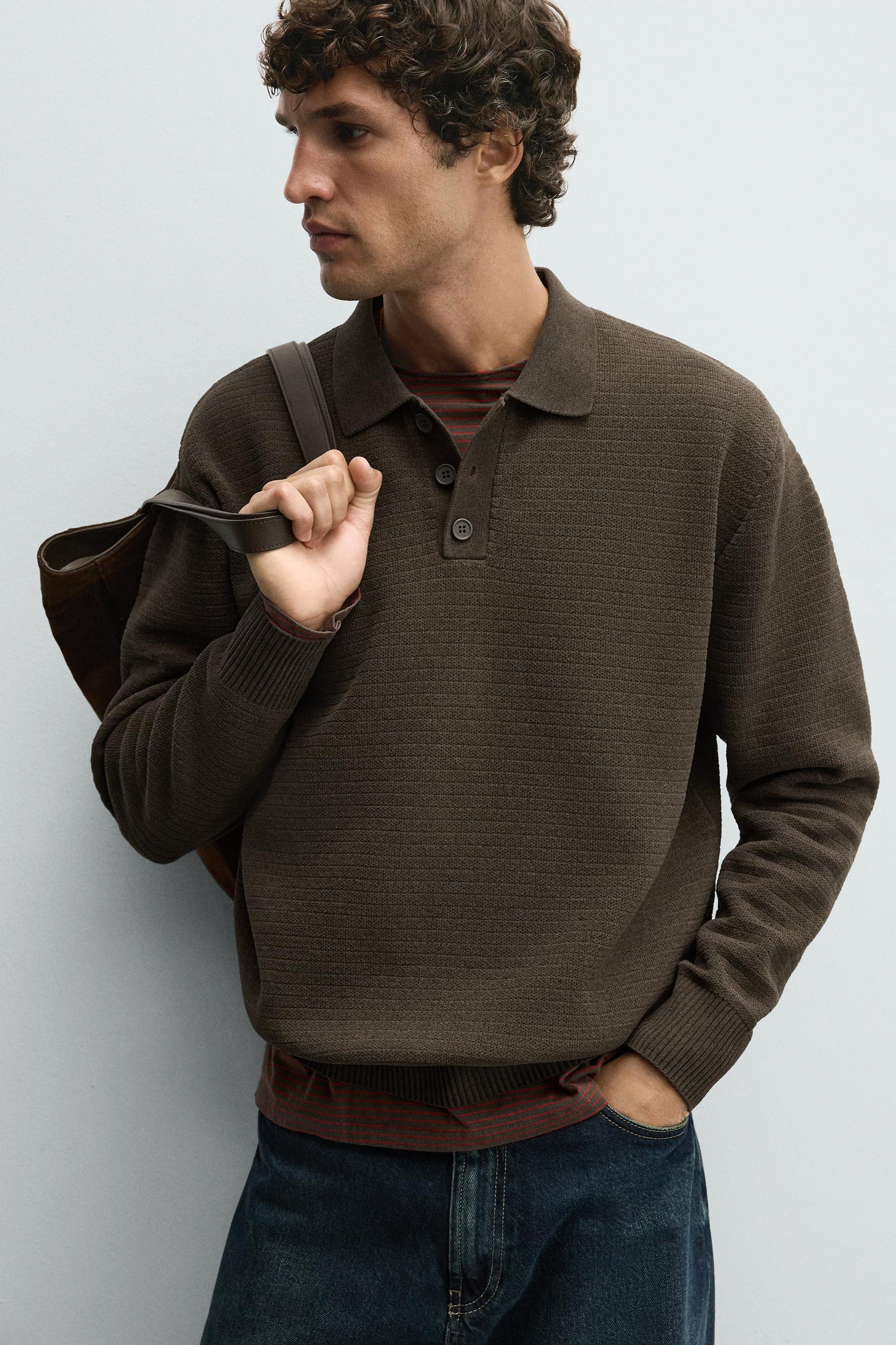 CHENILLE KNIT POLO SHIRT - Image 5