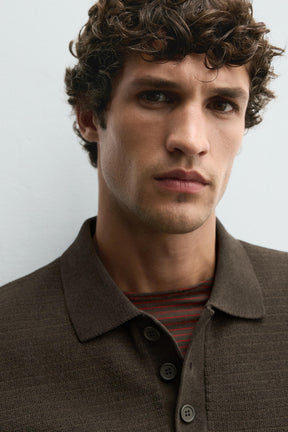 CHENILLE KNIT POLO SHIRT - Image 6