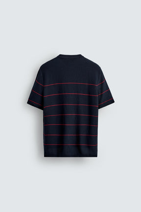 STRIPED JACQUARD KNIT T-SHIRT - Image 6
