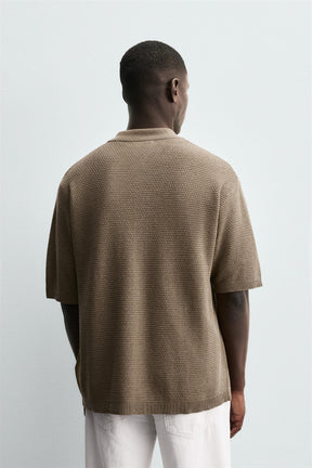 TEXTURED KNIT SHIRT - Image 3