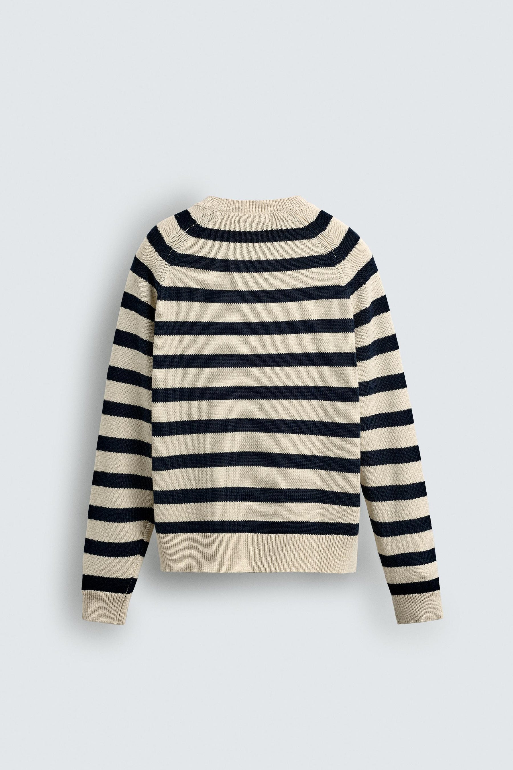 STRIPED BAKER COLLAR JUMPER - Image 7