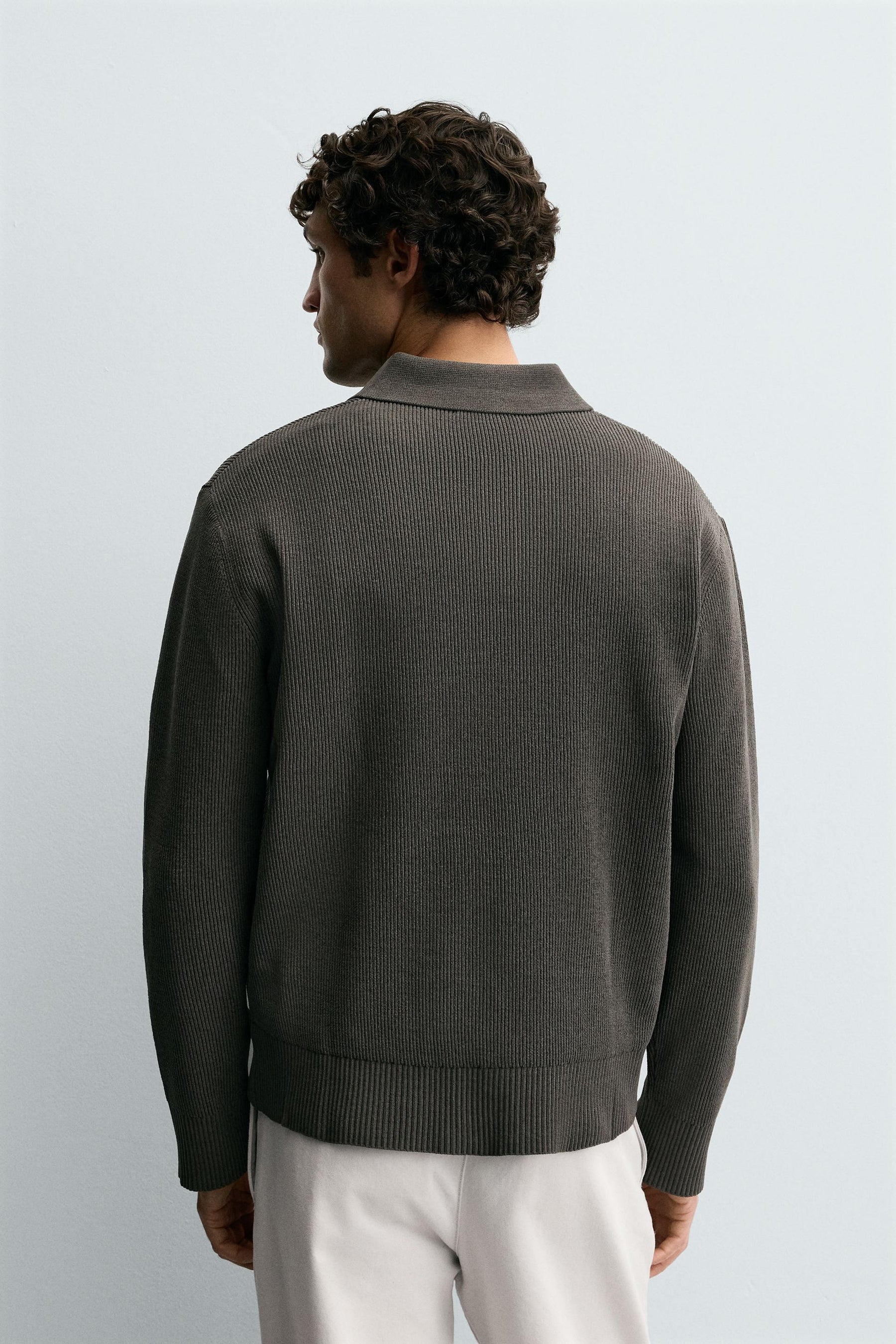 CHENILLE KNIT POLO SHIRT - Image 3