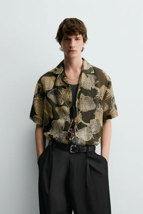 STRAWBERRY PRINT 100% RAMIE SHIRT - Image 2