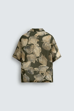 STRAWBERRY PRINT 100% RAMIE SHIRT - Image 8