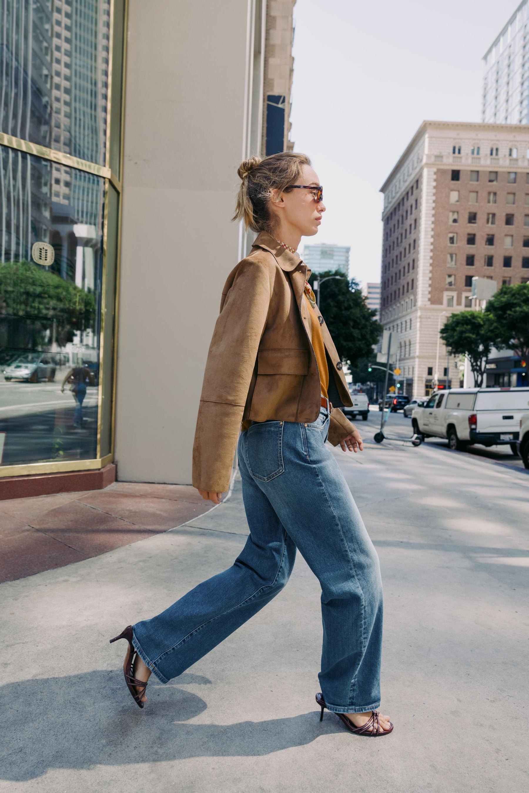 SHORT FAUX SUEDE JACKET - Image 4