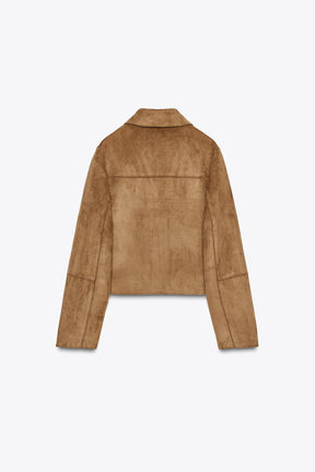 SHORT FAUX SUEDE JACKET - Image 7